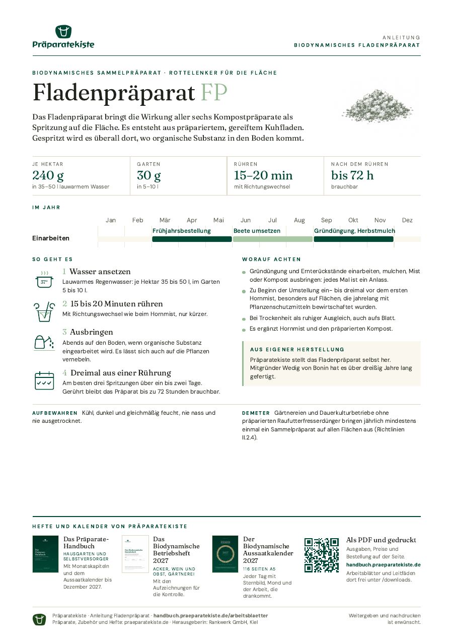 Vorschau des Arbeitsblatts Fladenpräparat