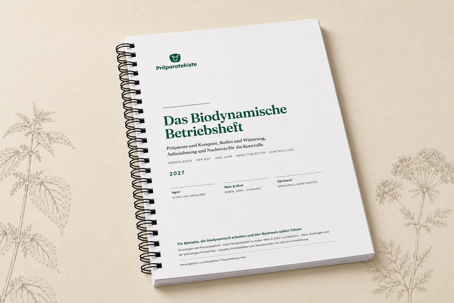 Das Biodynamische Betriebsheft, spiralgebunden