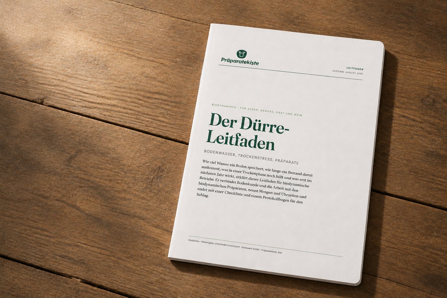 Der Dürre-Leitfaden, gedruckt